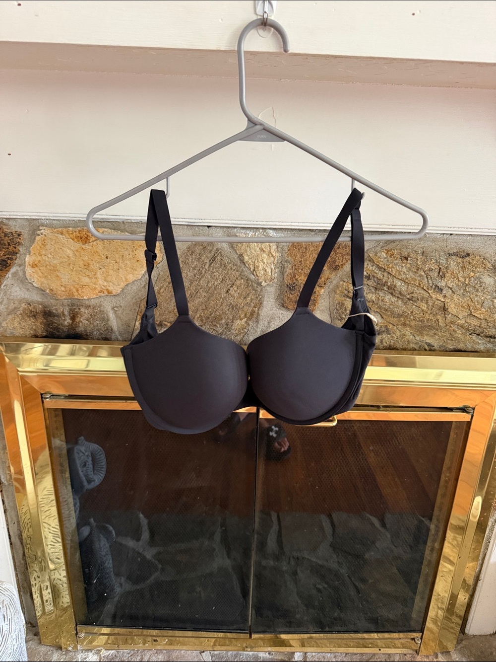 SKIMS Black Molded Underwire Bra